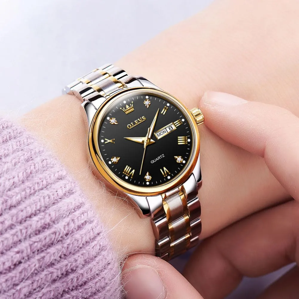 Raitown Orologio Donna Acciaio Inossidabile 29mm Quadrante Piccolo con Data - immagine 2