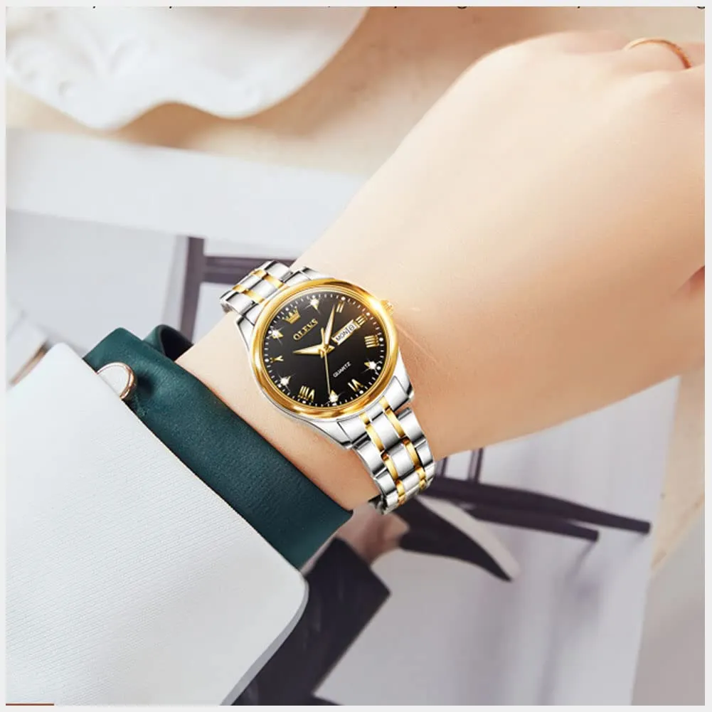Raitown Orologio Donna Acciaio Inossidabile 29mm Quadrante Piccolo con Data - immagine 7