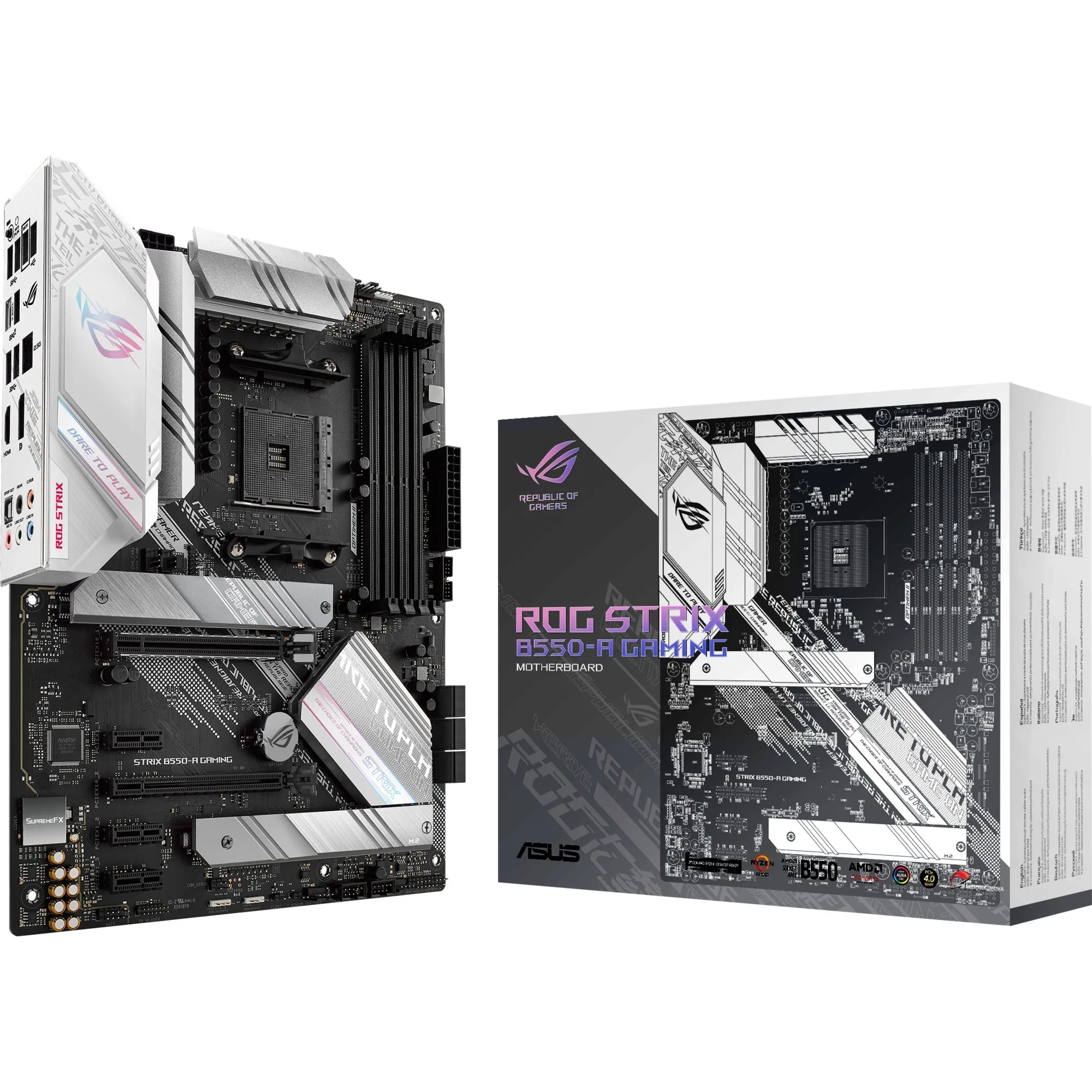ROG STRIX B550-A GAMING AMD B550 Socket AM4 ATX, Scheda madre - immagine 1