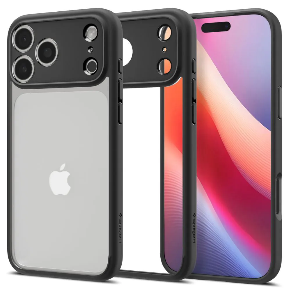 Custodia per Apple iPhone 17 Pro Max, Spigen, Ultra Hybrid, Nera Opaca ACS10279 - immagine 1