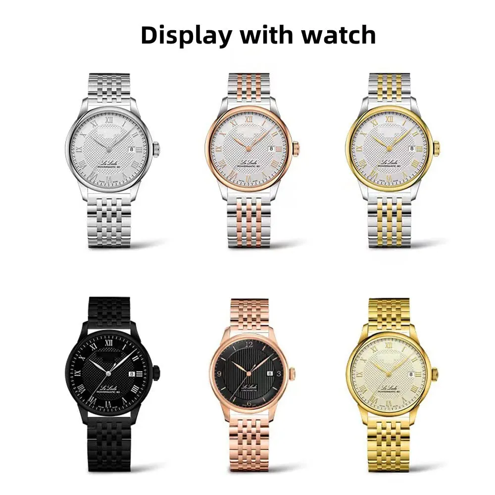 FOUUA Cinturino per Orologio in Acciaio Inossidabile con Estremità Dritta e Curva Cinturino per Orologio in Metallo Solido Premium 16mm 18mm 19mm 20mm 22mm per Uomo Donna - immagine 7