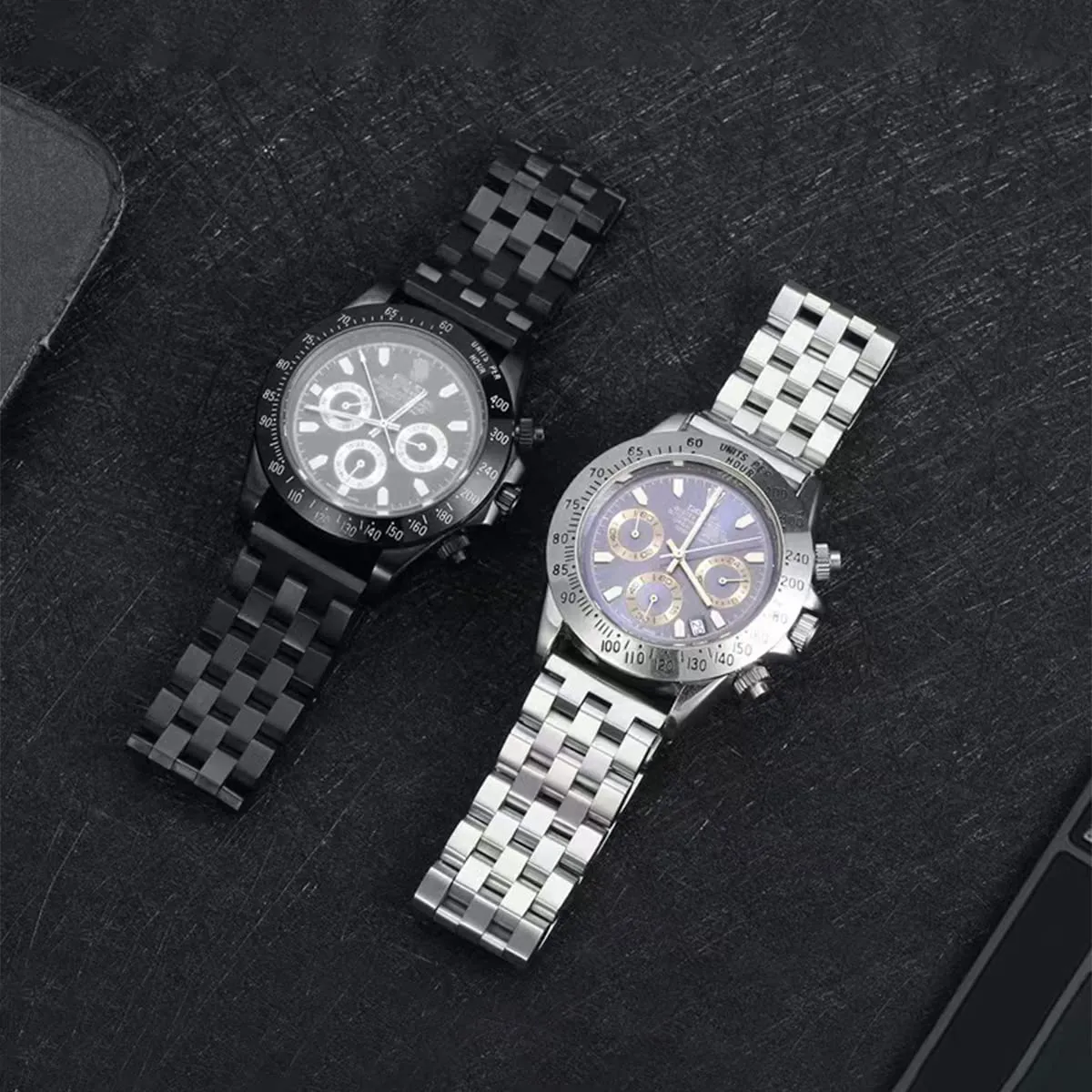 HEYOZURY Cinturini per Orologio in Metallo in Acciaio Inossidabile per Orologi con Estremità Dritta e Curva 18mm 19mm 20mm 21mm 22mm 24mm Cinturini di Ricambio in Braccialetti per Uomini Donne - immagine 8