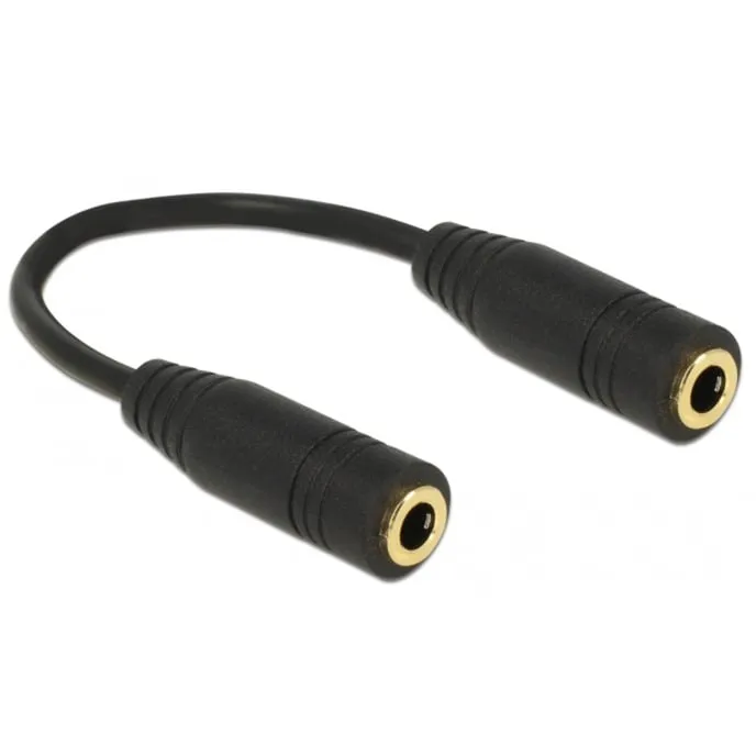 65896 cavo audio 0,13 m 3.5mm Nero, Adattatore - immagine 1