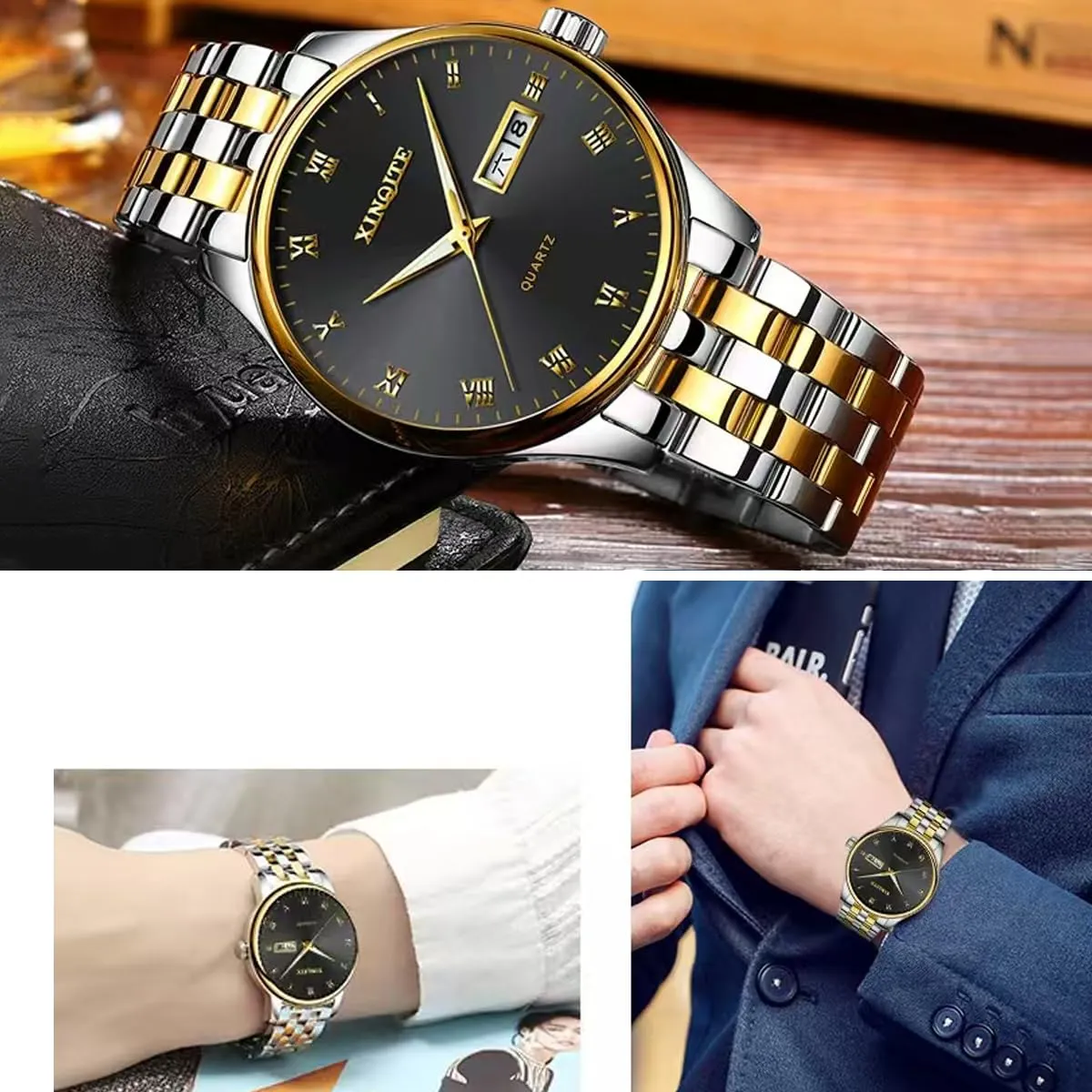 HEYOZURY Cinturini per Orologio in Metallo in Acciaio Inossidabile per Orologi con Estremità Dritta e Curva 18mm 19mm 20mm 21mm 22mm 24mm Cinturini di Ricambio in Braccialetti per Uomini Donne - immagine 5