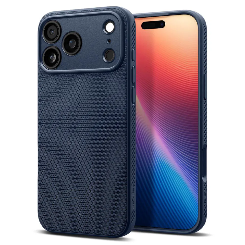 Custodia per Apple iPhone 17 Pro Max, Spigen, Liquid Air, Blu Navy ACS10266 - immagine 1