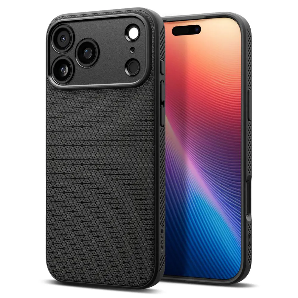 Custodia per Apple iPhone 17 Pro Max, Spigen, Liquid Air, Nero Opaco ACS10265 - immagine 1