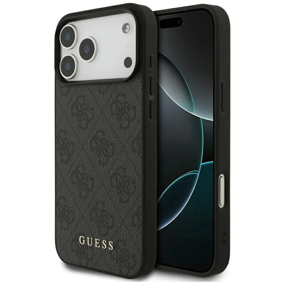 Custodia per Apple iPhone 17 Pro Max, Guess, 4G Classic, Nera - immagine 1