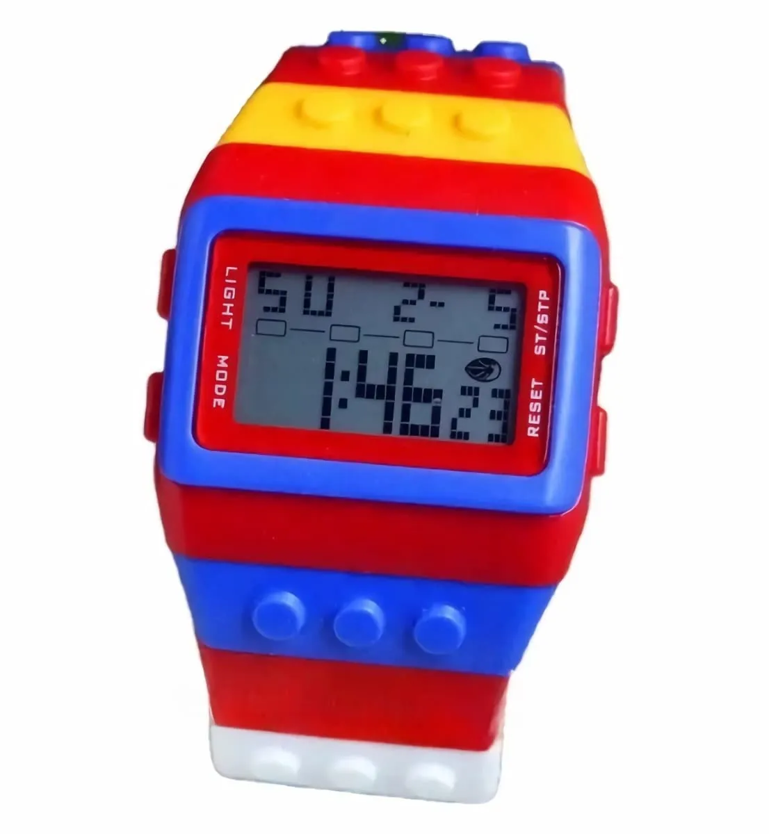 FENKOO Orologio digitale da pols neutro arcobaleno, Blu - immagine 2