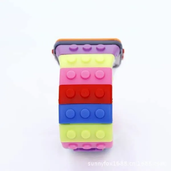 FENKOO Orologio digitale da pols neutro arcobaleno, Blu - immagine 3