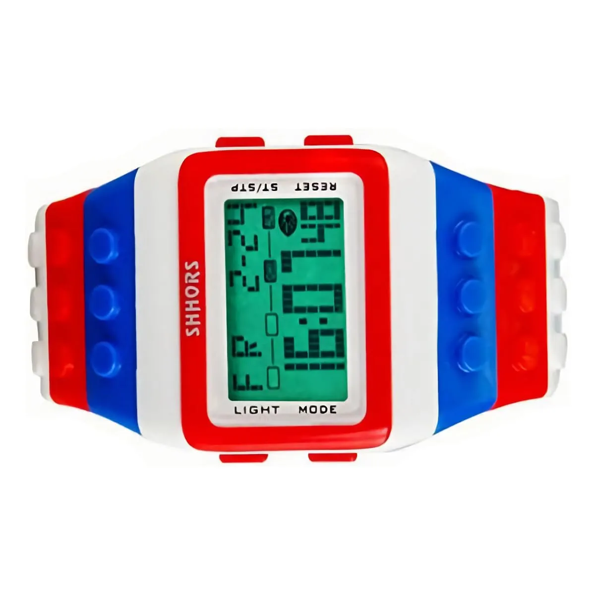 FENKOO Orologio digitale da pols neutro arcobaleno, Bianco - immagine 7