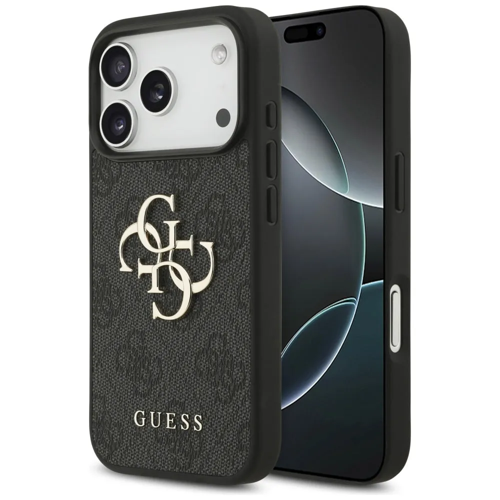 Custodia per Apple iPhone 17 Pro Max, Guess, 4G Big Logo, Nera - immagine 1