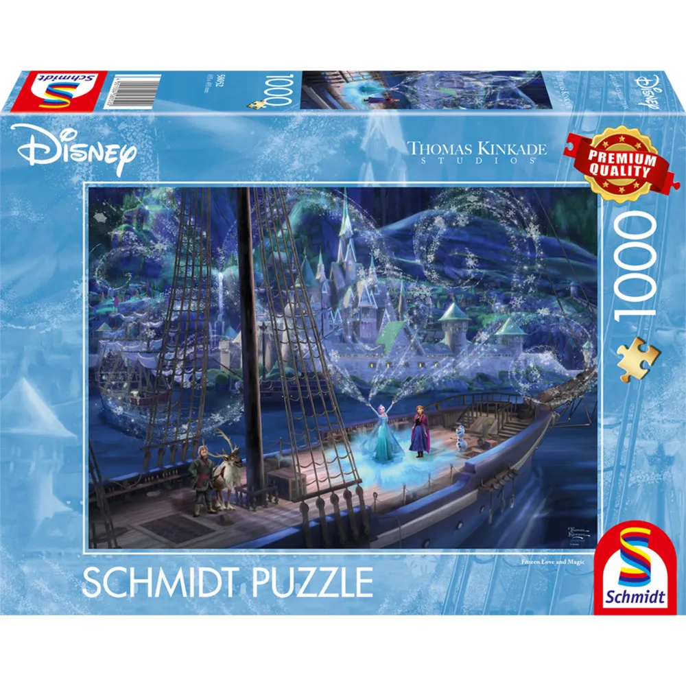 Thomas Kinkade Studios: Disney - Frozen Amore e Magia, Puzzle - immagine 1