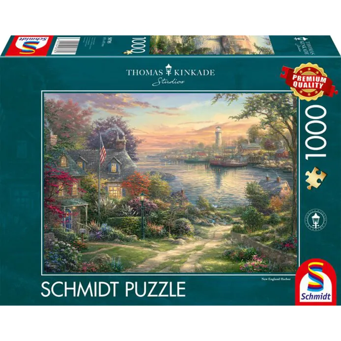Thomas Kinkade Studios: Porto in Nuova Inghilterra, Puzzle - immagine 1