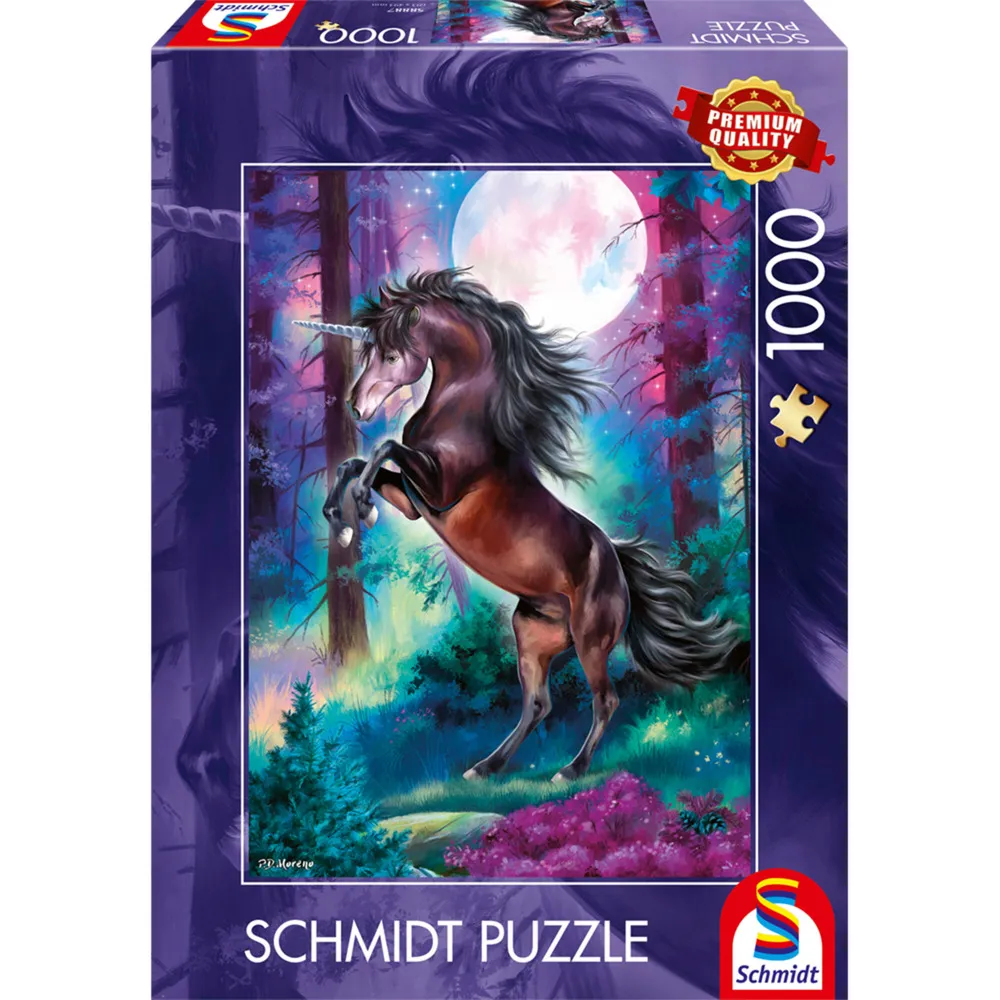 Unicorno alla luna piena, Puzzle - immagine 1