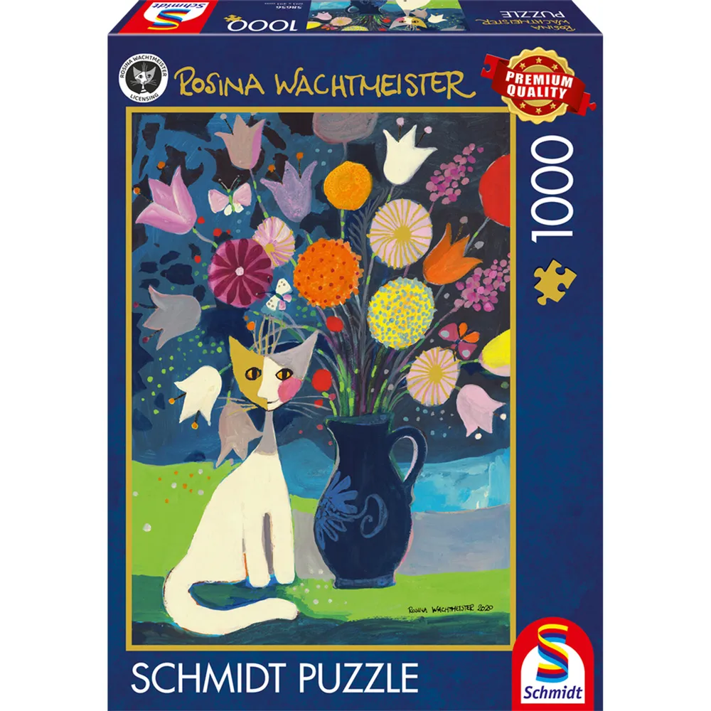 Rosina Wachtmeister: Gatto bianco, Puzzle - immagine 1