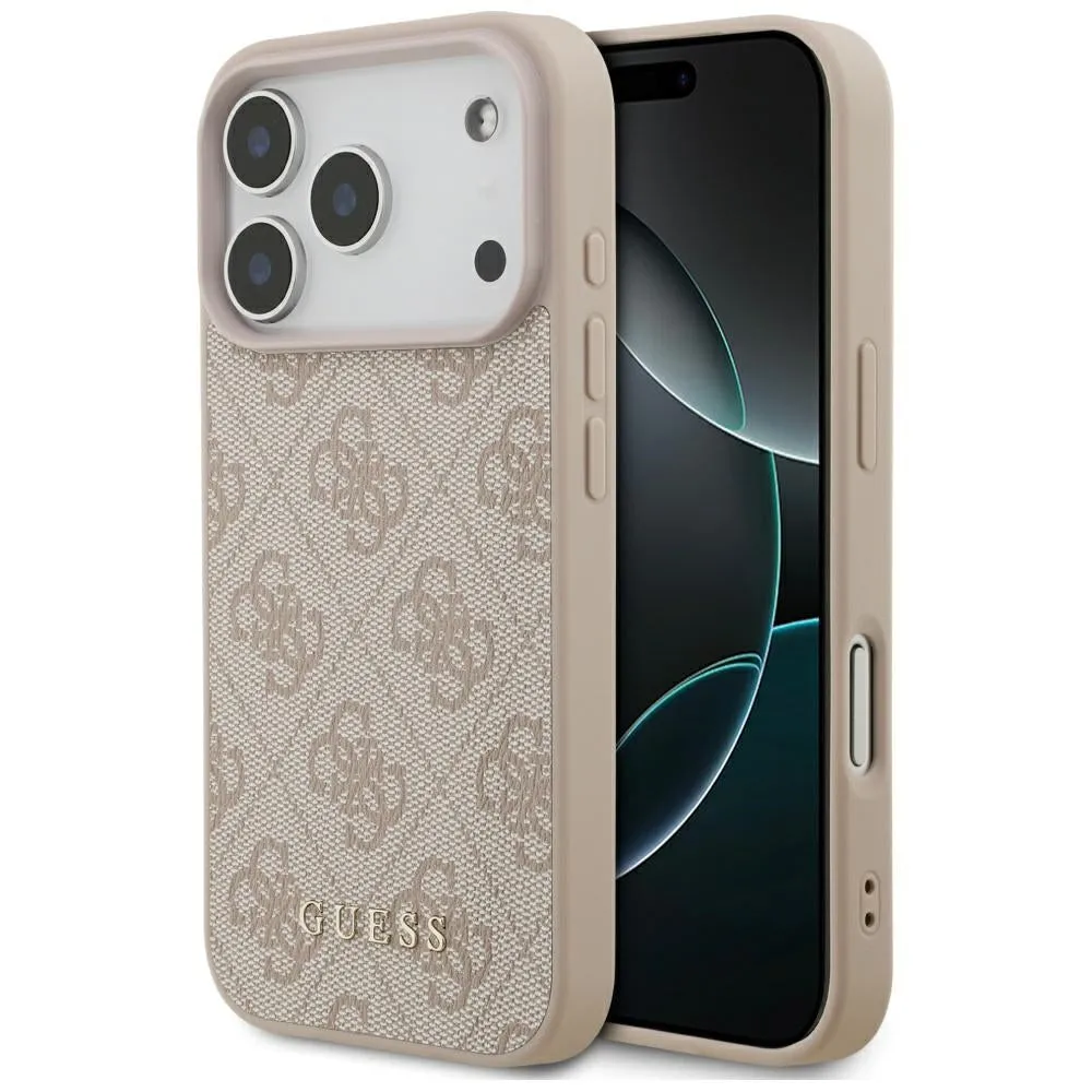 Custodia per Apple iPhone 17 Pro, Guess, 4G Classic, Rosa - immagine 1