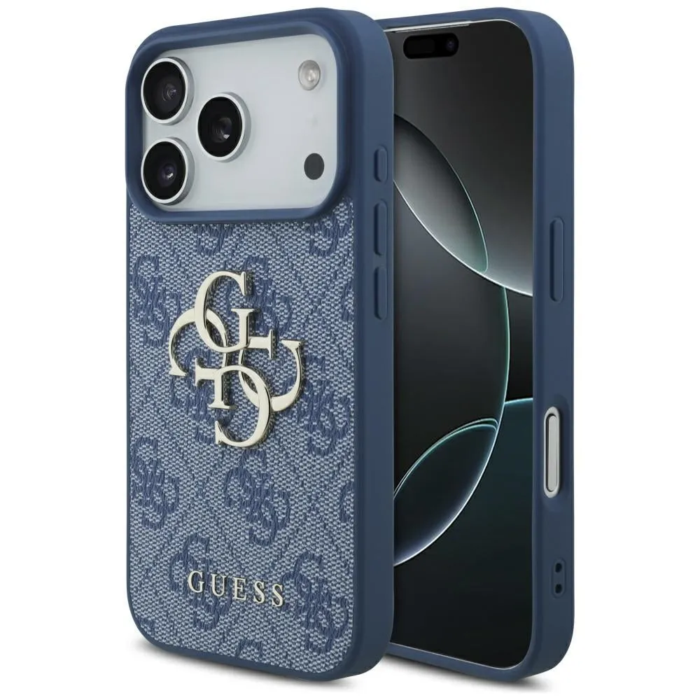 Custodia per Apple iPhone 17 Pro, Guess, 4G Big Logo, Blu - immagine 1