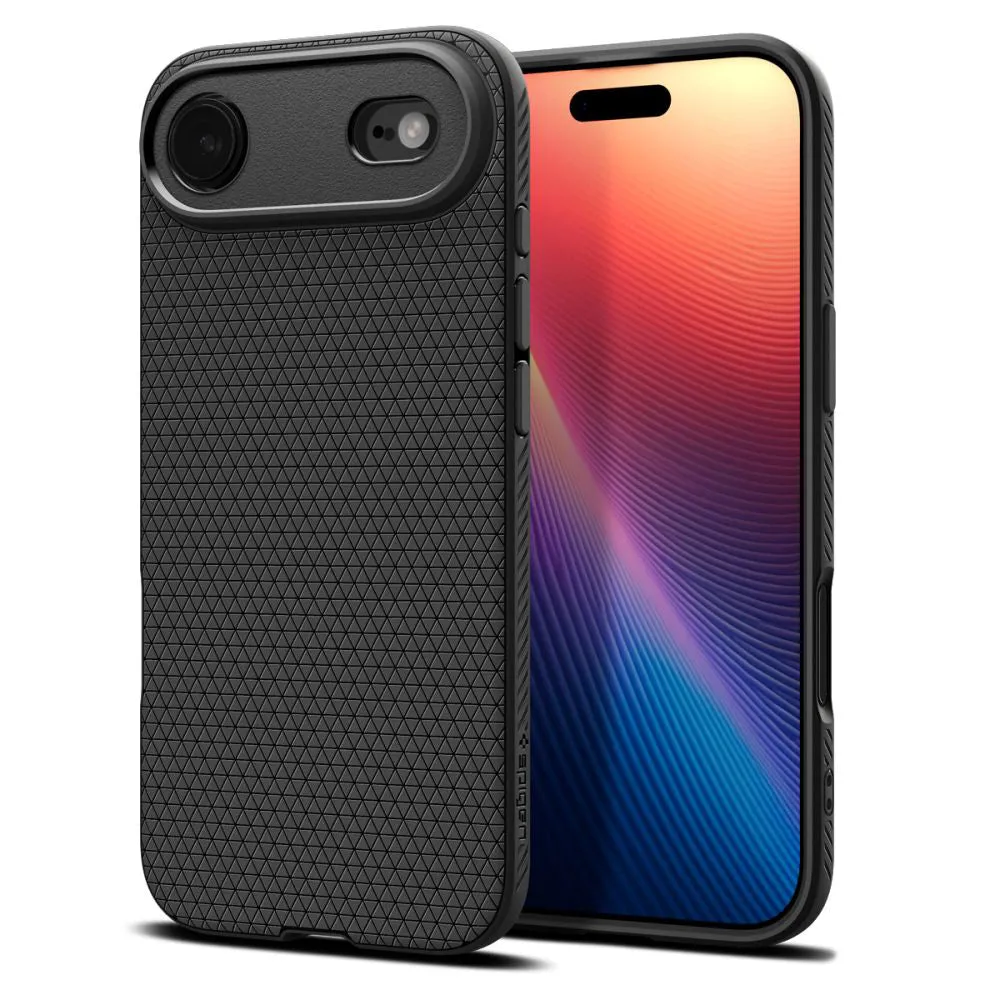 Custodia per Apple iPhone 17 Air, Spigen, Liquid Air, Nero Opaco ACS10302 - immagine 1