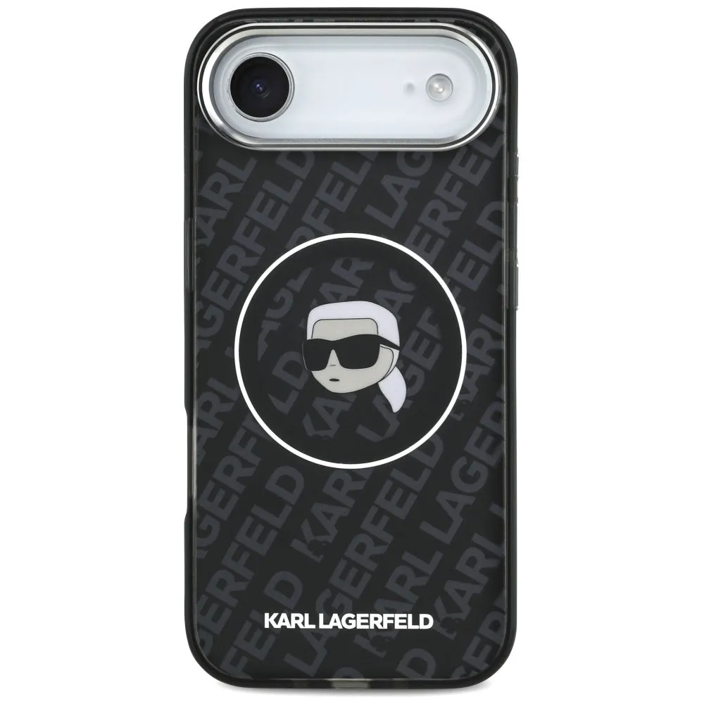 Custodia MagSafe per Apple iPhone 17 Air, Karl Lagerfeld, IML Karl`s Head, Nera - immagine 1