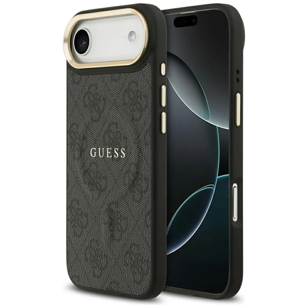Custodia MagSafe per Apple iPhone 17 Air, Guess, 4G Classic, Nera - immagine 1