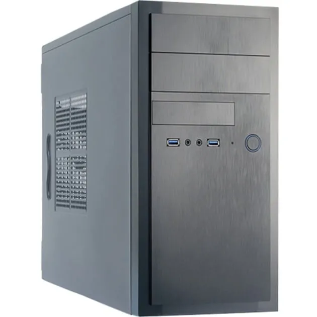 HT-01B-350GPB computer case Midi Tower Nero 350 W, Chassis Tower - immagine 1