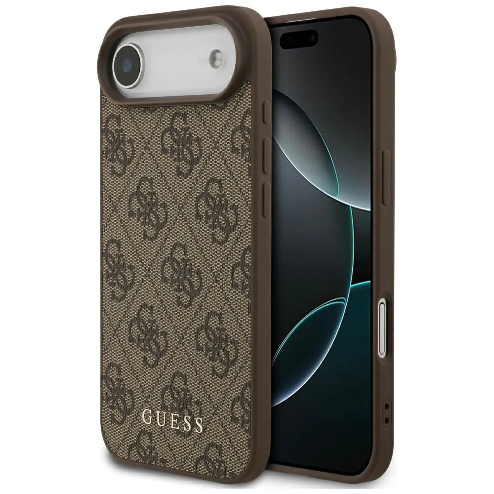 Custodia per Apple iPhone 17 Air, Guess, 4G Classic, Marrone - immagine 1