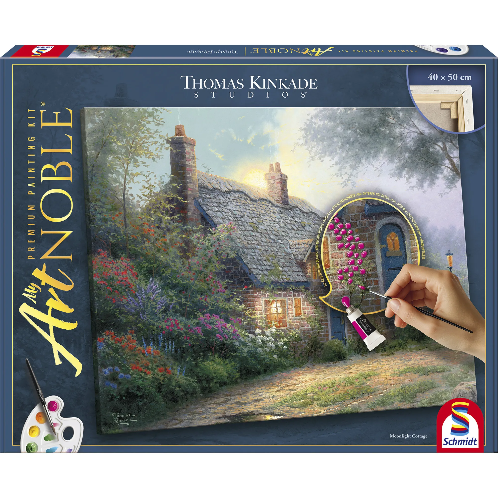 My ArtNOBLE Thomas Kinkade - Moonlight Cottage, Vernice - immagine 1