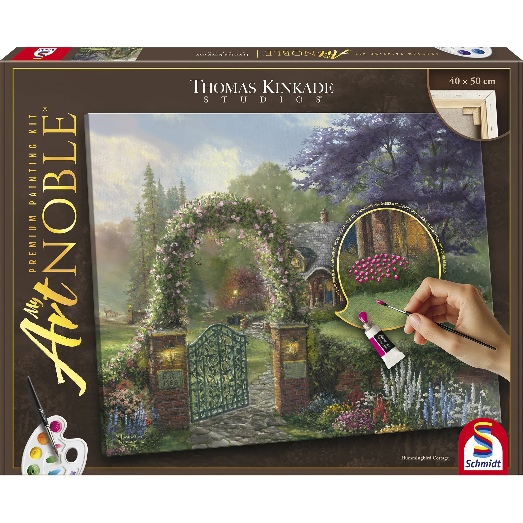 My ArtNOBLE Thomas Kinkade - Hummingbird Cottage, Vernice - immagine 1