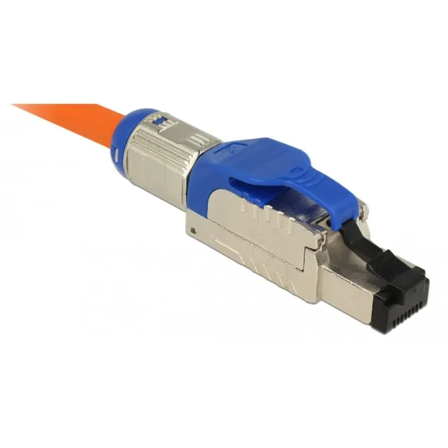 86487 cavo di collegamento RJ-45 Blu, Argento, Spina - immagine 1