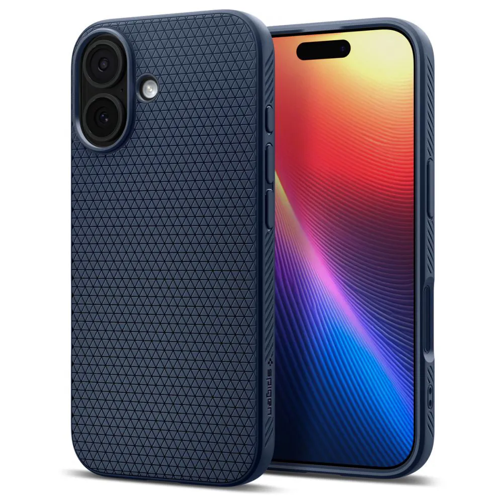 Custodia per Apple iPhone 17, Spigen, Liquid Air, Blu Navy ACS10370 - immagine 1