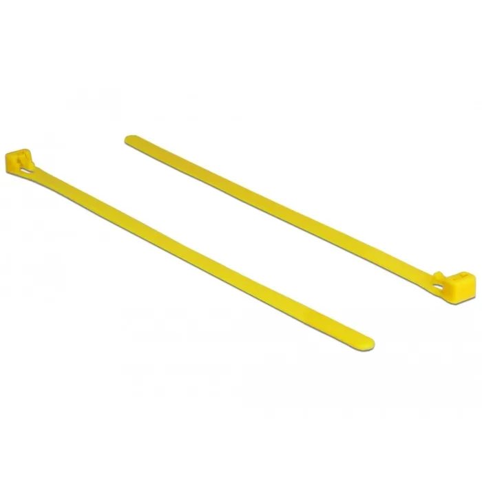 18759 fascetta Fascetta sganciabile Nylon Giallo 100 pezzo(i), Fascette ferma-cavo - immagine 1
