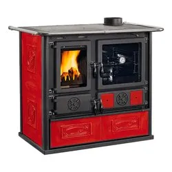 Cucina legna 8,8kW ROSA Vst 16 Ceramica Bordeaux 5 stelle (103x65x85,1cm) - immagine 1