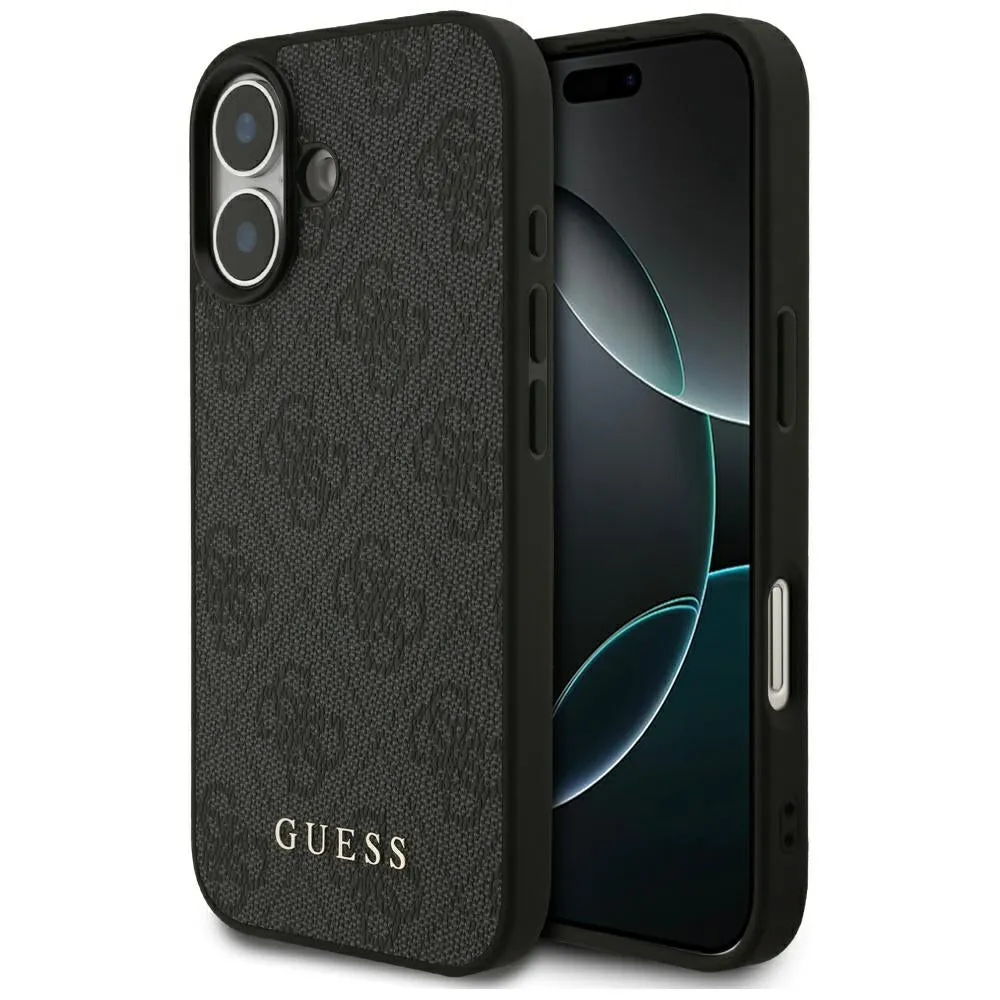 Custodia per Apple iPhone 17, Guess, 4G Classic, Nera - immagine 1