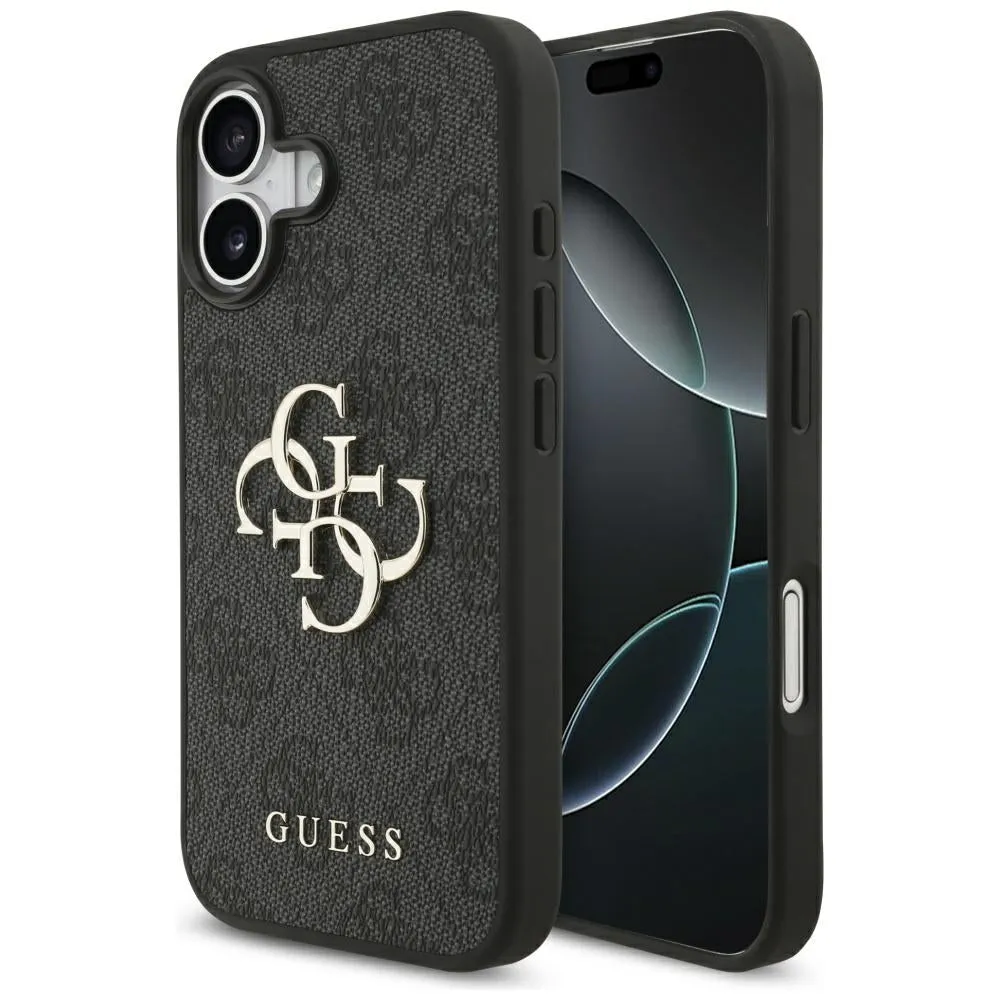 Custodia per Apple iPhone 17, Guess, 4G Big Logo, Nera - immagine 1
