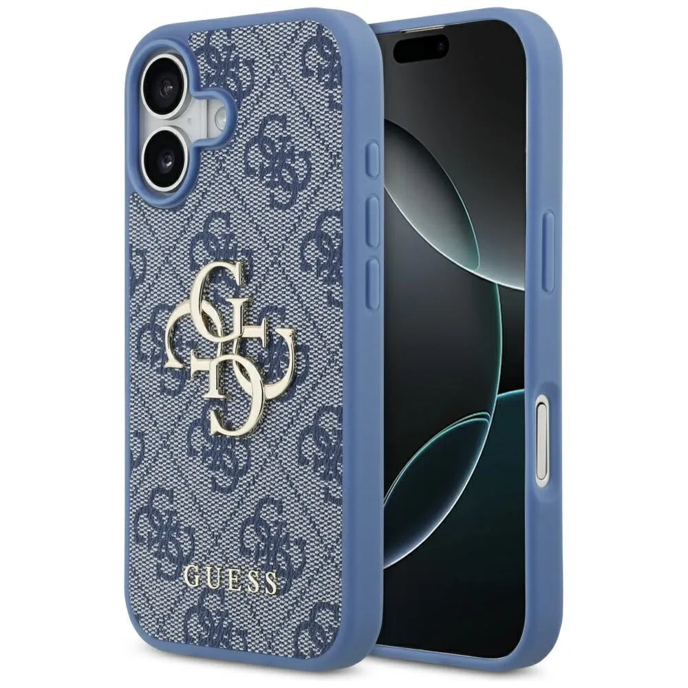 Custodia per Apple iPhone 17, Guess, 4G Big Logo, Blu - immagine 1