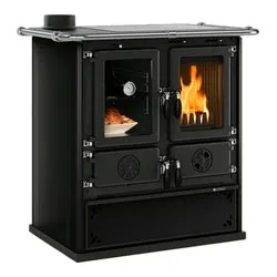 Cucina legna 7,9kW ROSETTA Sinistra Vst 16 Steel Antracite 5 stelle (88,5x57,2x84,3cm) - immagine 1