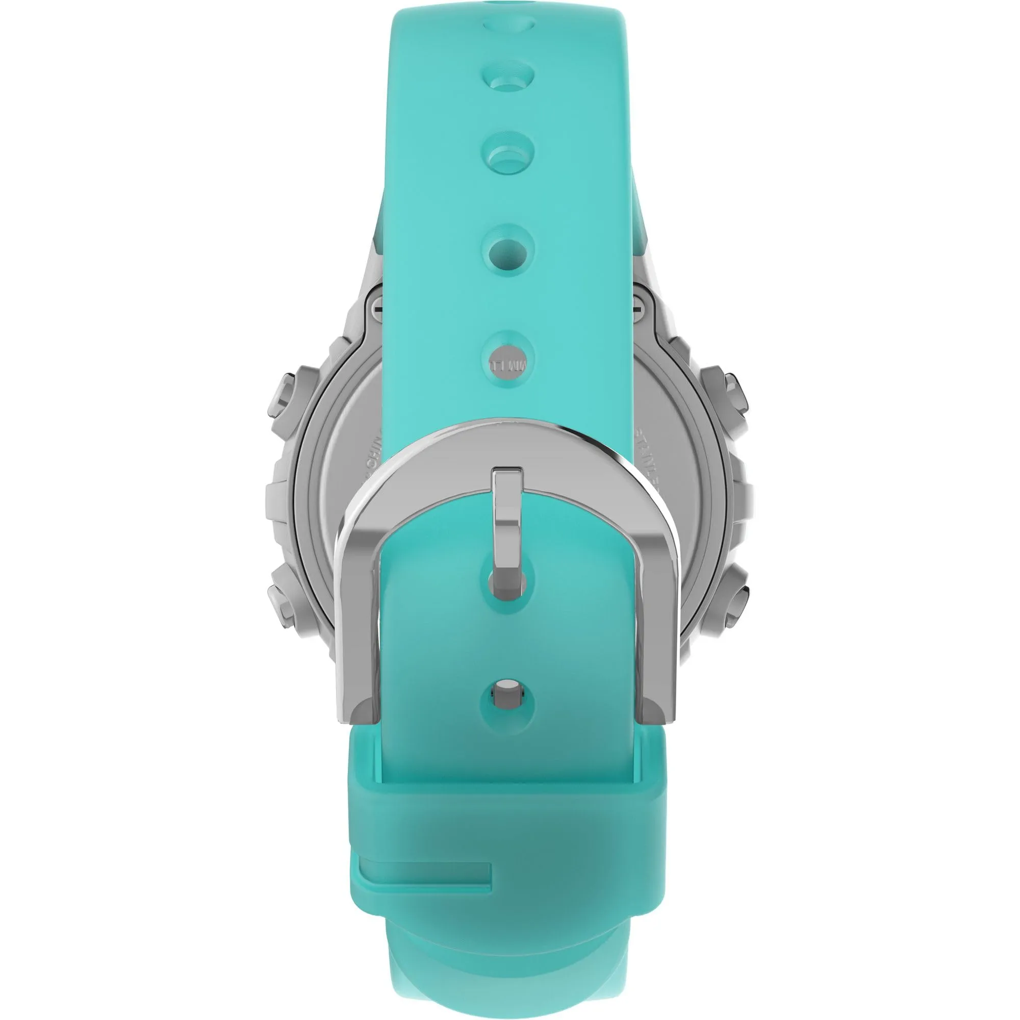 Timex TW5M61400 Youth, Orologio digitale da 33 mm, quadrante digitale cassa color argento, cinturino in resina blu - immagine 3