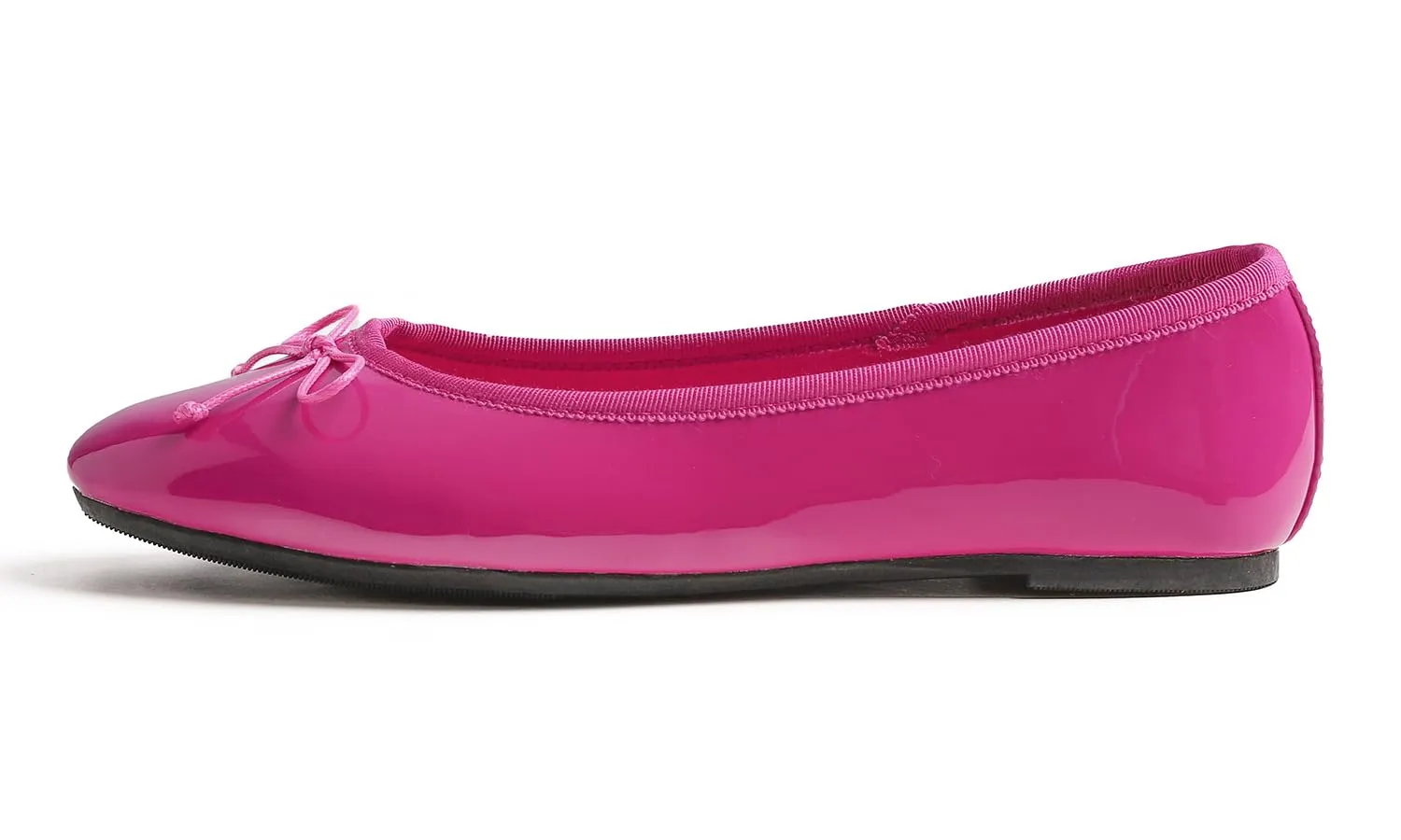 Feversole Cuscino Variopinto della Schiuma di Memoria del Macaroon delle Donne Insock Balletto del Brevetto Pitaya Fucsia 38 EU - immagine 3