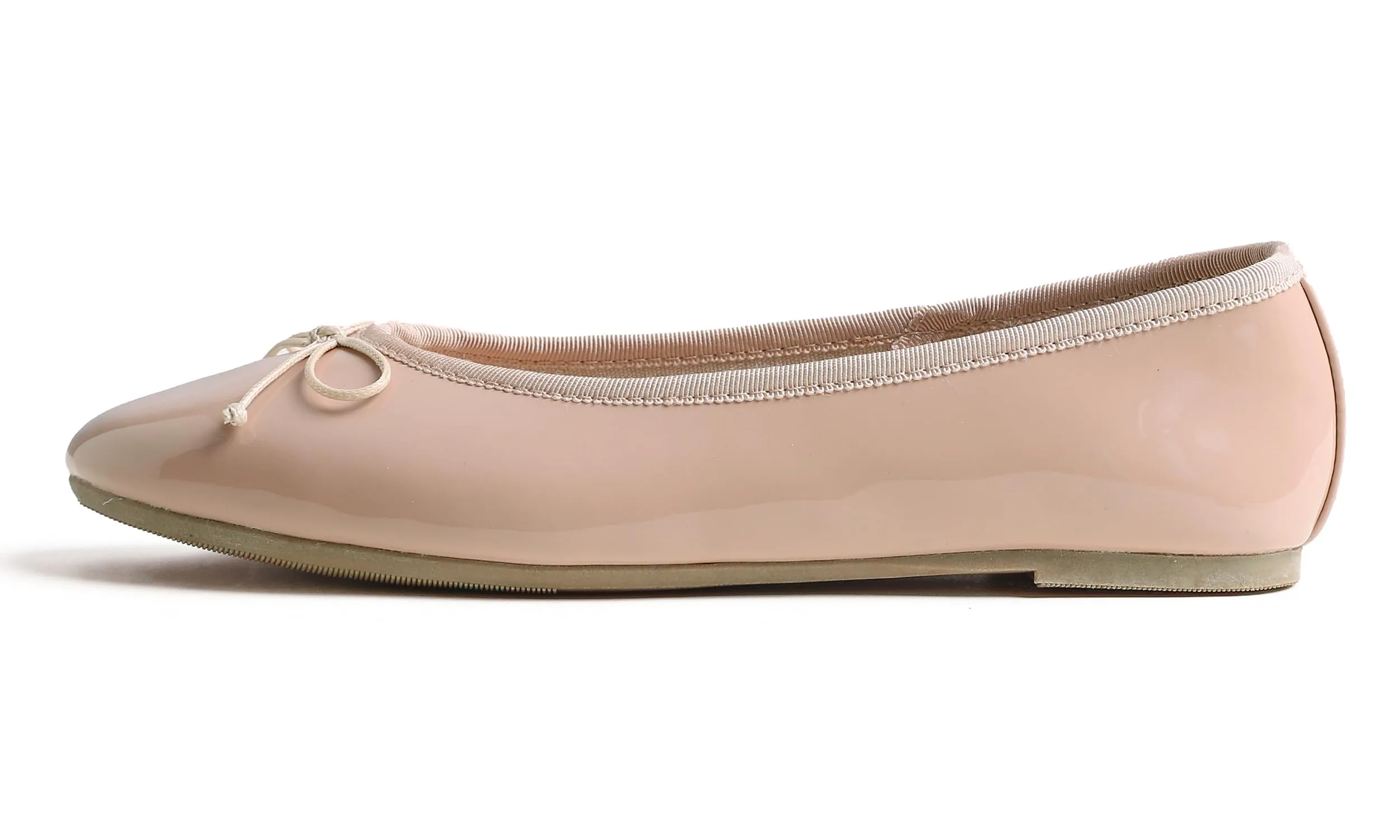 Feversole Cuscino Variopinto della Schiuma di Memoria del Macaroon delle Donne Insock Balletto del Brevetto Cipria Nudo 41 EU - immagine 3