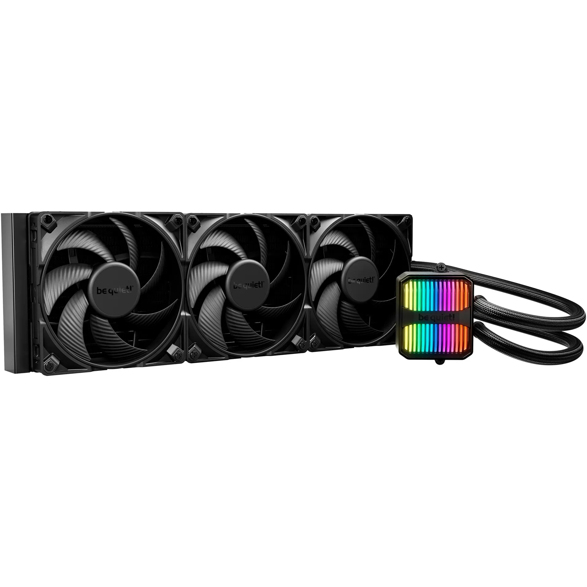 Silent Loop 3 420 mm Processore Raffreddatore di liquidi tutto in uno 14 cm Nero 1 pz, Raffreddamento ad acqua - immagine 1