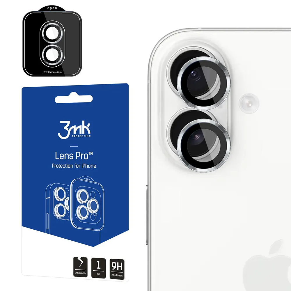 Pellicola Protettiva Posteriore 3MK Protection Pro per Apple iPhone 17, Vetro Temperato, Argento - immagine 1