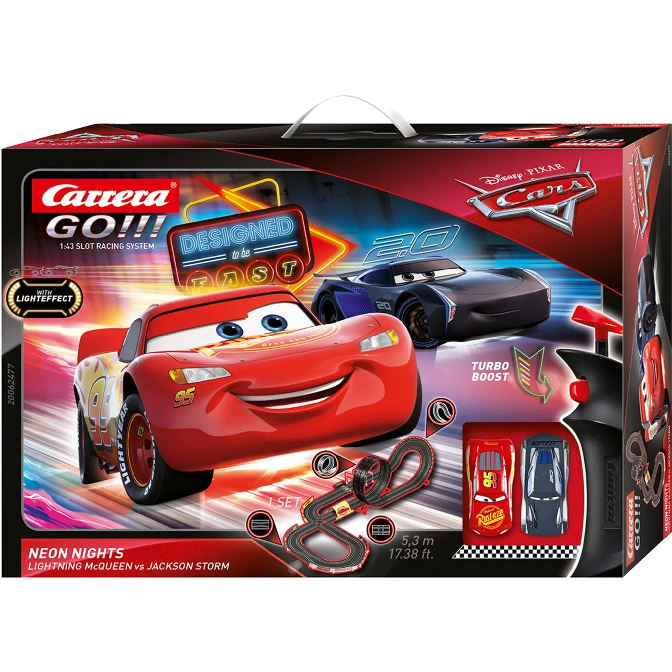 Neon Nights Cars pista giocattolo Plastica, Ippodromo - immagine 1