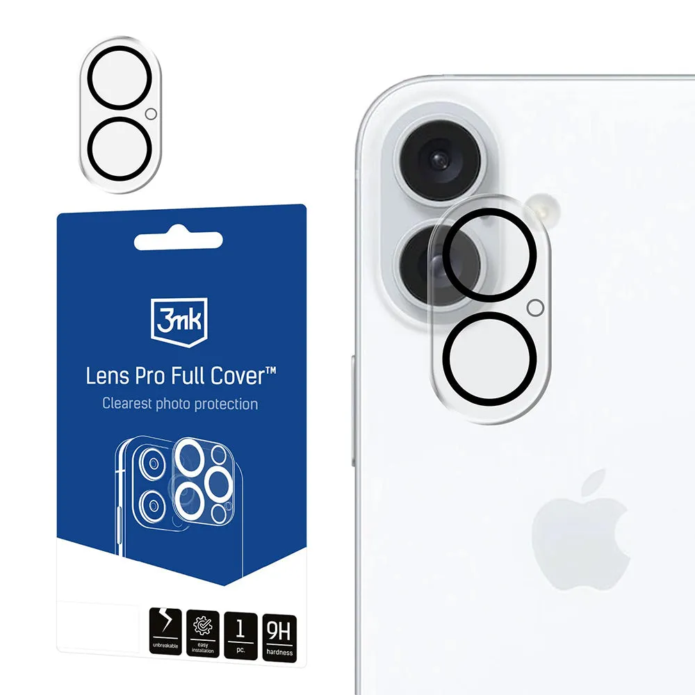 Pellicola Protettiva Posteriore 3MK Pro Full Cover per Apple iPhone 17, Vetro Temperato, Nero - immagine 1