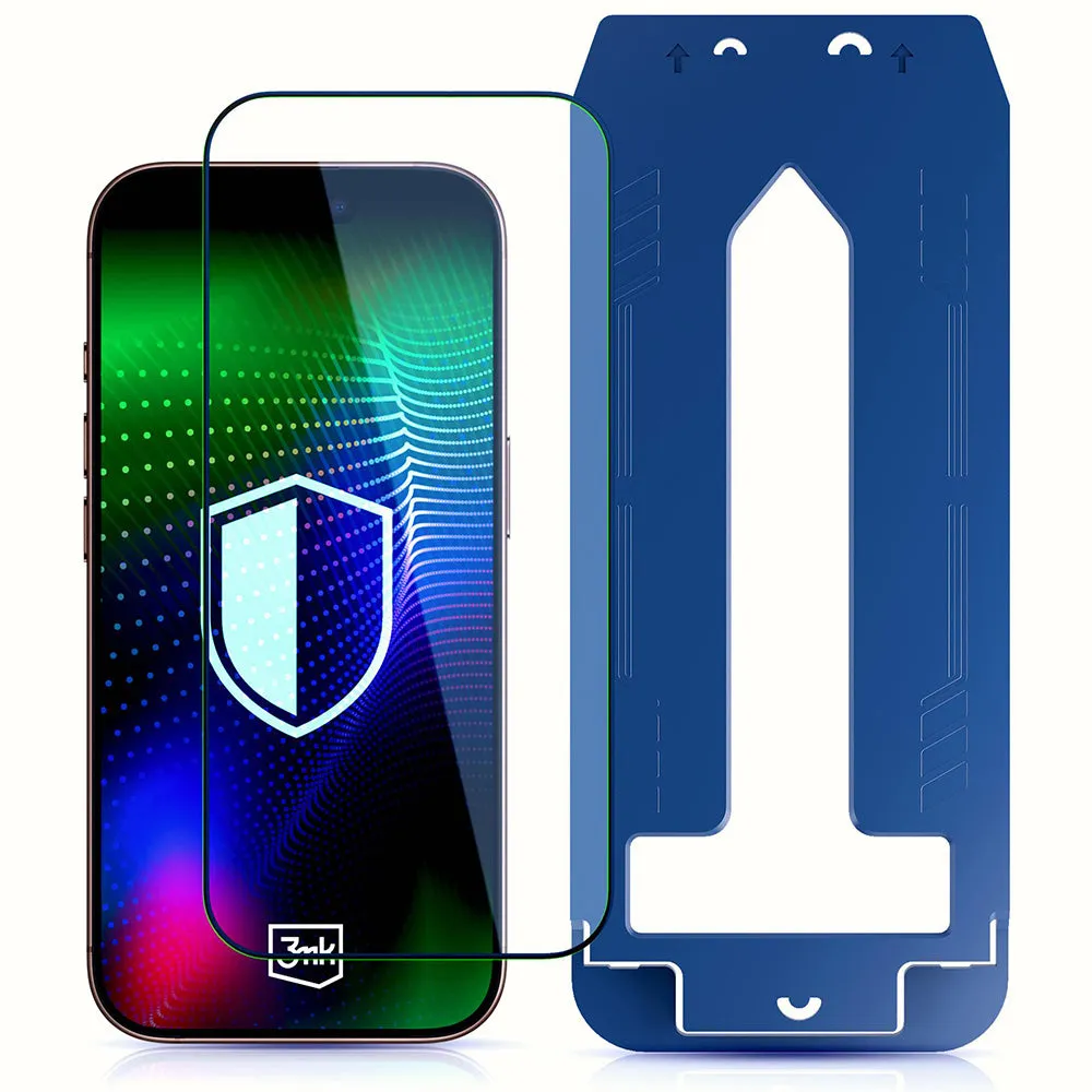 Pellicola protettiva per schermo 3MK Hardy Ultra per Apple 17 Pro Max, Vetro temperato, Full Glue, Nero - immagine 1