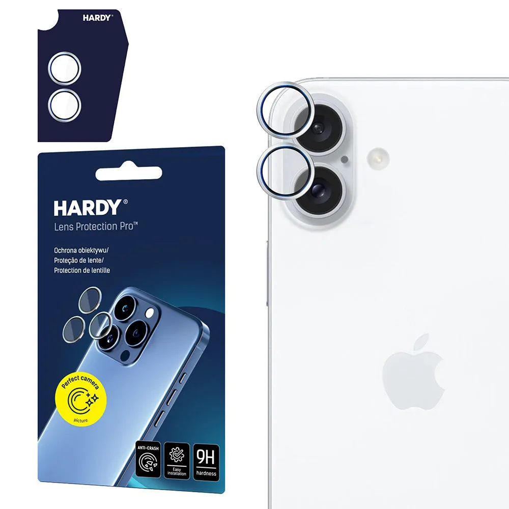Pellicola Protettiva Posteriore Camera 3MK Hardy Protection Pro per Apple iPhone 17, Vetro Temperato, Argento - immagine 1
