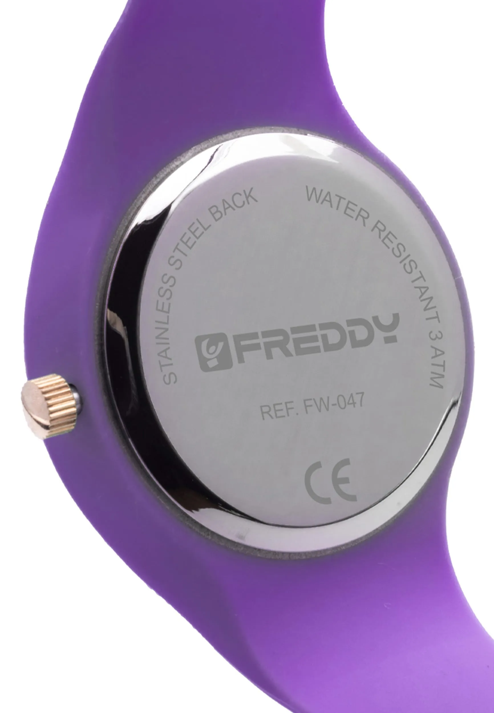 FREDDY - Orologio Donna Cinturino Silicone Viola E Dettagli Oro, Donna, Lilla, Unica - immagine 4