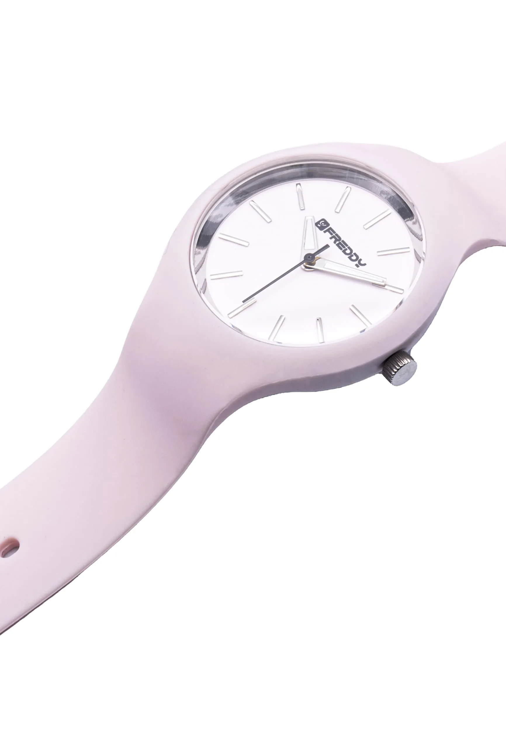 FREDDY Orologio da Polso Donna Rhythm, Rhythm Orologio da Donna in Silicone Rosa, Cassa Tonda 34 mm - immagine 2