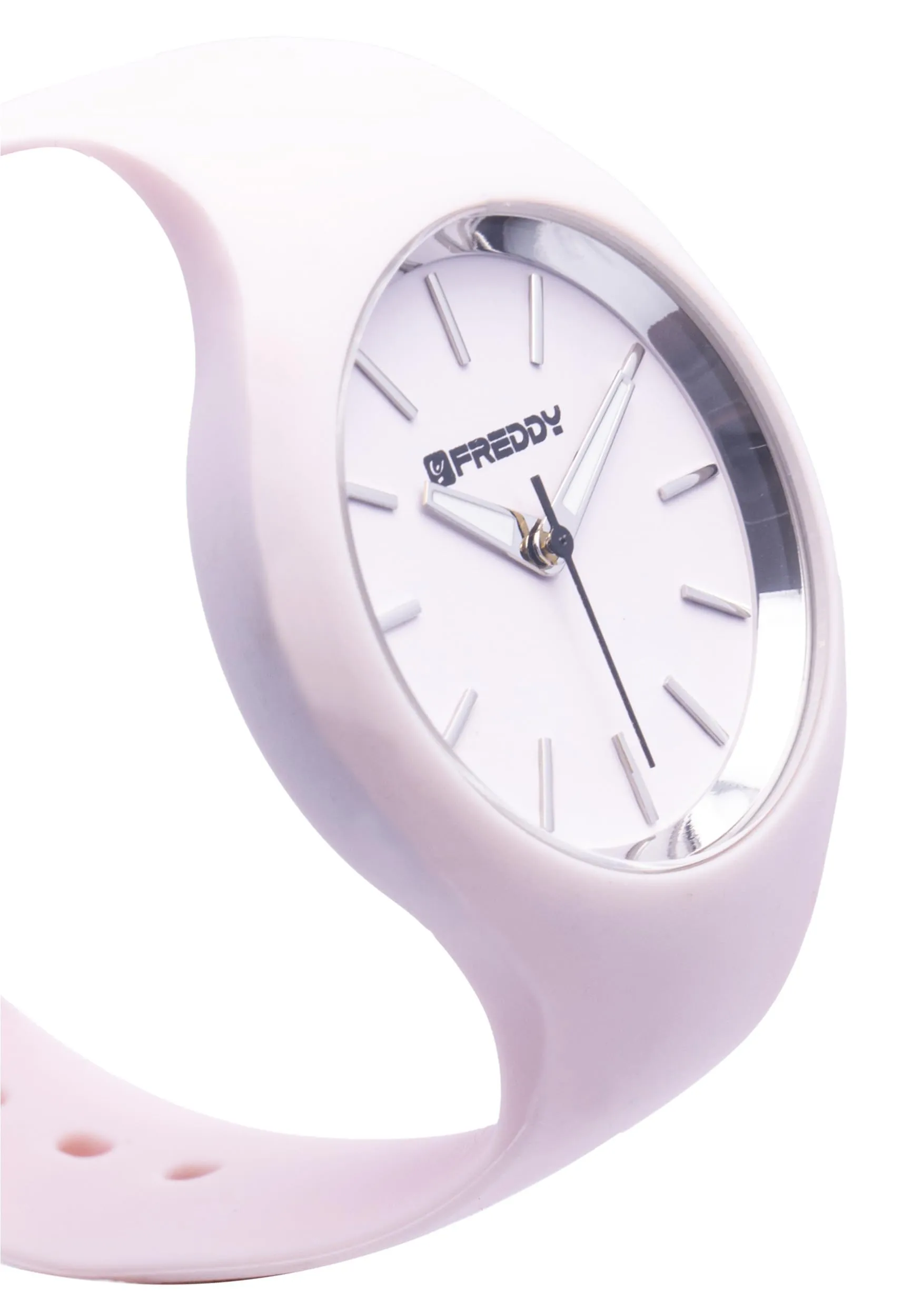 FREDDY Orologio da Polso Donna Rhythm, Rhythm Orologio da Donna in Silicone Rosa, Cassa Tonda 34 mm - immagine 3