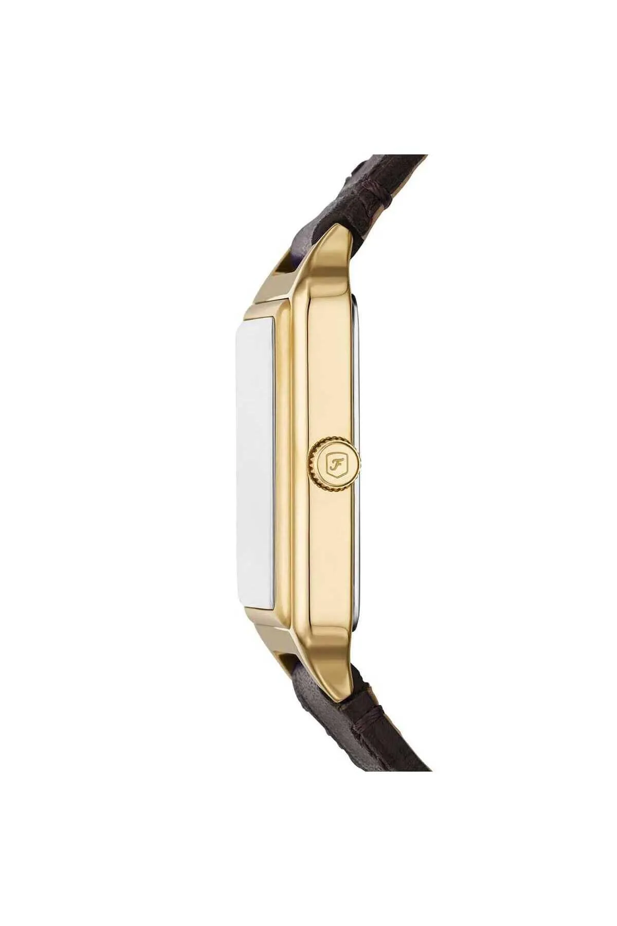 Fossil Raquel Orologio per donna, Movimento al quarzo con cinturino in acciaio inossiperbile o in pelle, Marrone caramello, 23MM - immagine 2
