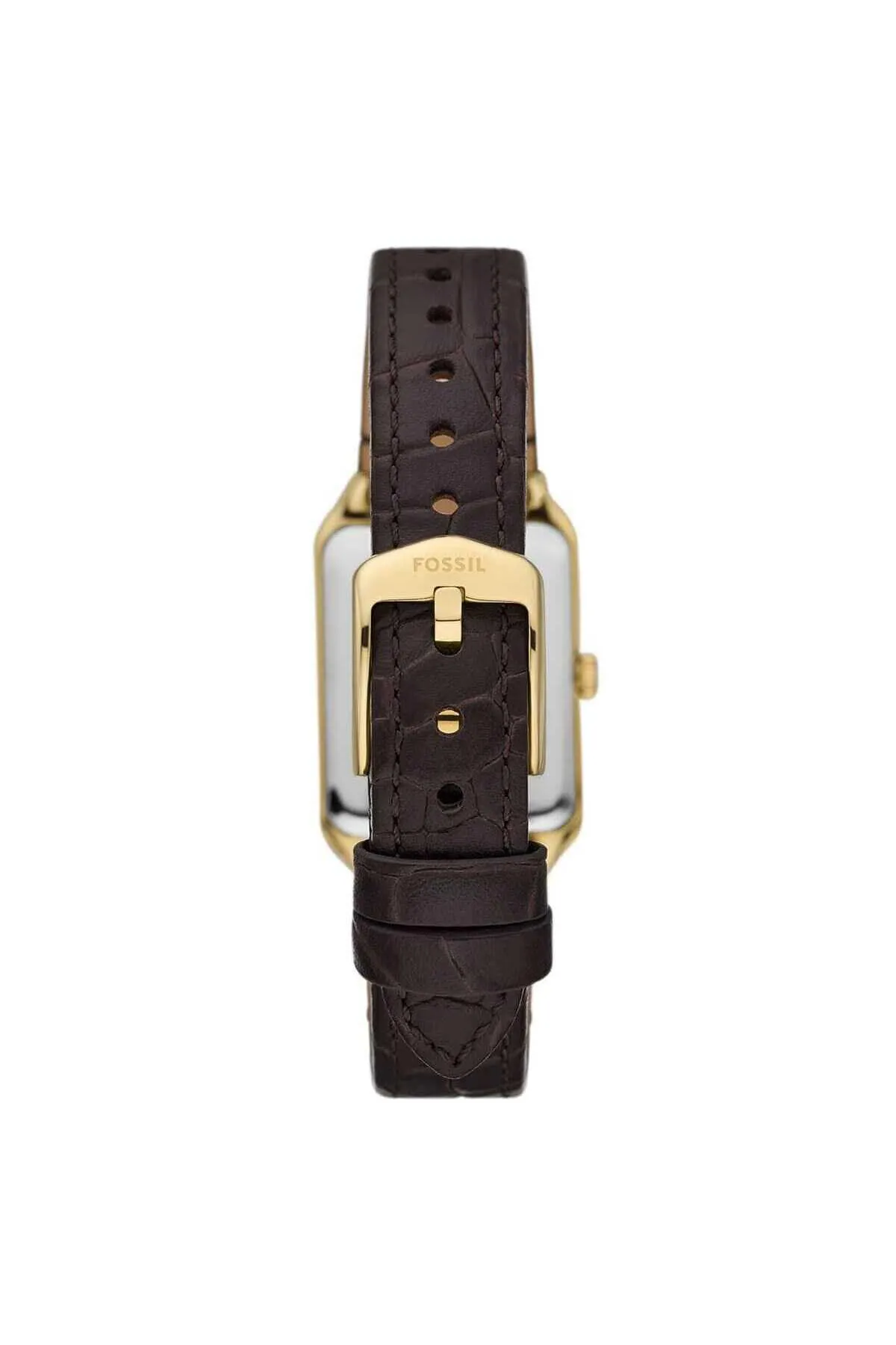 Fossil Raquel Orologio per donna, Movimento al quarzo con cinturino in acciaio inossiperbile o in pelle, Marrone caramello, 23MM - immagine 3